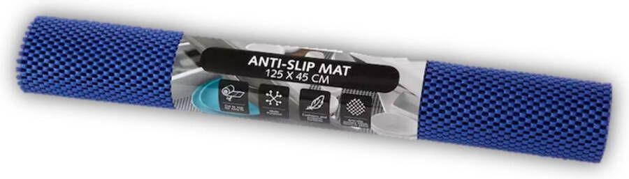 Antislip Multifunctionele Non Slip Gripmat – Donker Blauw – 30x150cm | Niet Klevende mat Gaas Patroon voor Bureaus en Keukenlades.