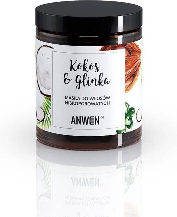 Anwen Kokosnoot & Klei Haarmasker 180ml