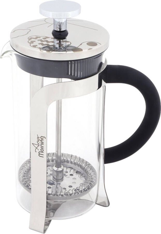 Any Morning Biggcoffee FY450 French Press Koffiemaker Espresso Maker Aeropress Koffiepers Koffiepot RVS en kunstof Cafetiere Voor Koffie & Thee Borosilicaatglas 600 ml