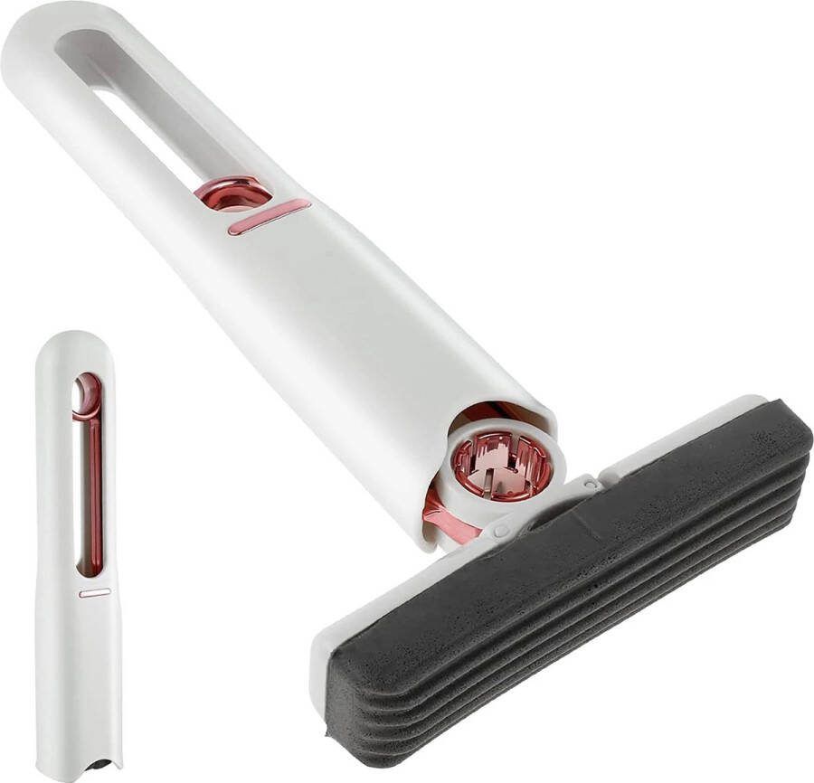 AnyPrice Draagbare Opvouwbare Squeeze Mini Mop Raamwisser Dweil Raamwasser Geschikt Voor in Huis en in de Auto