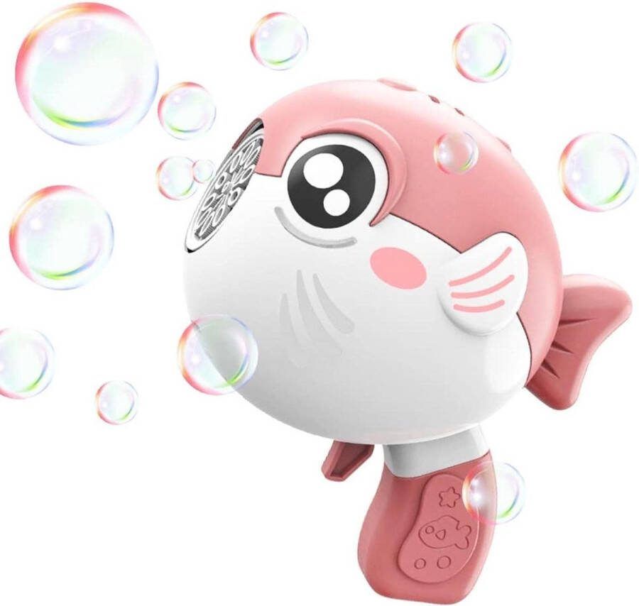 AnyPrice Fish Toys Bellenblaas Pistool Bellenblaasmachine uitdeelcadeau Inclusief navulling Zomer Speelgoed voor Kinderen- Bubble Gun Roze