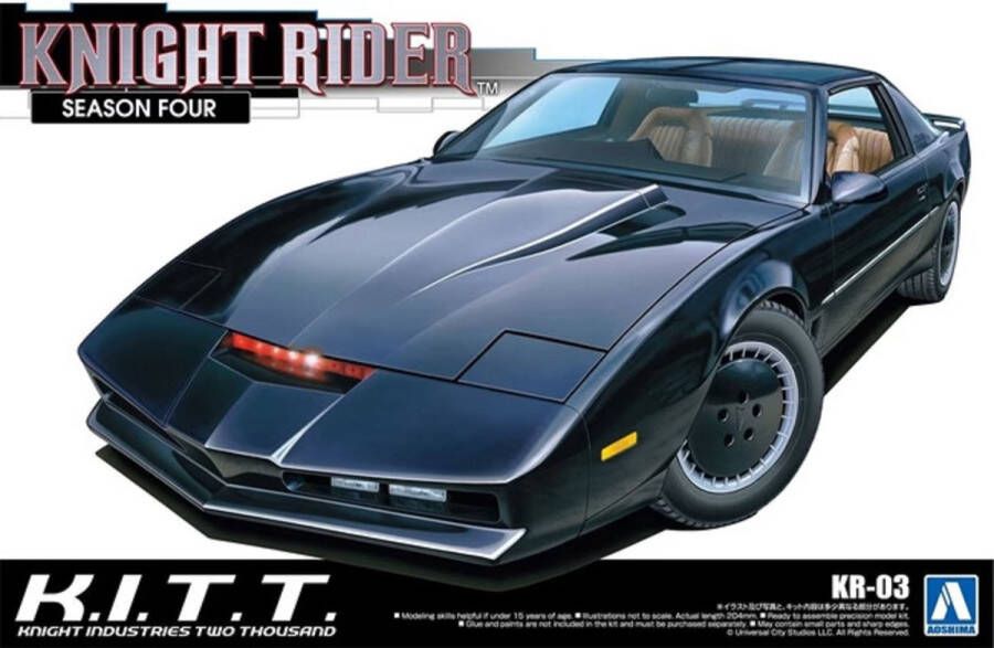 Aoshima 1:24 06377 Knight Rider K.I.T.T. Car Season Four Plastic kit