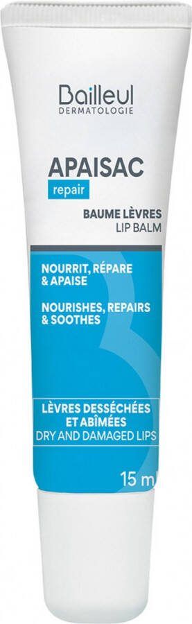 Apaisac Biorga Voedende Lippenbalsem 15 ml