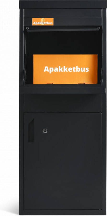 Apakketbus Flexbus Zwart Pakketbrievenbus Pakketbus Pakketbox Staande brievenbus GRATIS DEMPINGSMAT