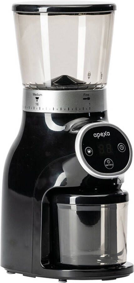 Apexa Koffiemolen 275 Display 31 Maalgraden 275 gram container- 10k RPM X1084