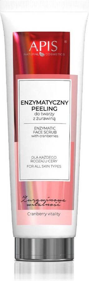 APIS Cranberry Vitality enzymatische gezichtsscrub met cranberry 100ml