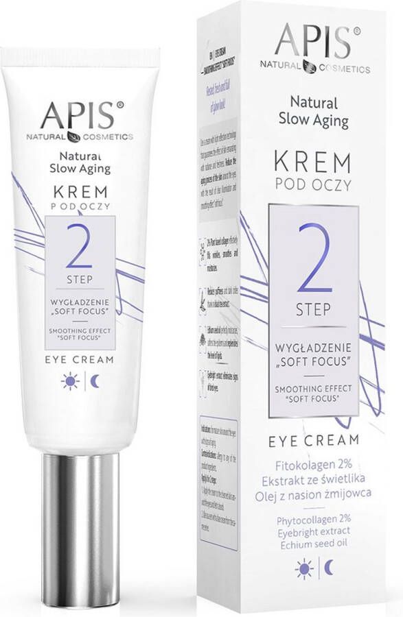 APIS Natuurlijke Langzaam Verouderende Oogcrème stap 2 gladmakend 15ml