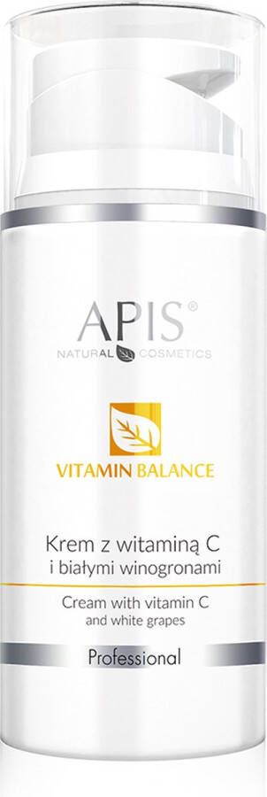 APIS Vitamin Balance gezichtscrème met vitamine C en witte druiven 100ml