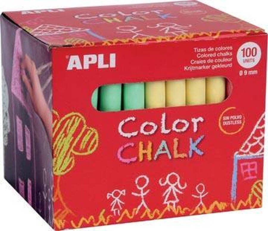 Apli GEKLEURD KRIJT DOOS 100X