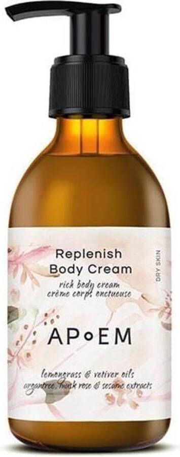 APoEM Replenish Luxury Body Cream 250ml Body Cream Soap Zeep Douchezeep