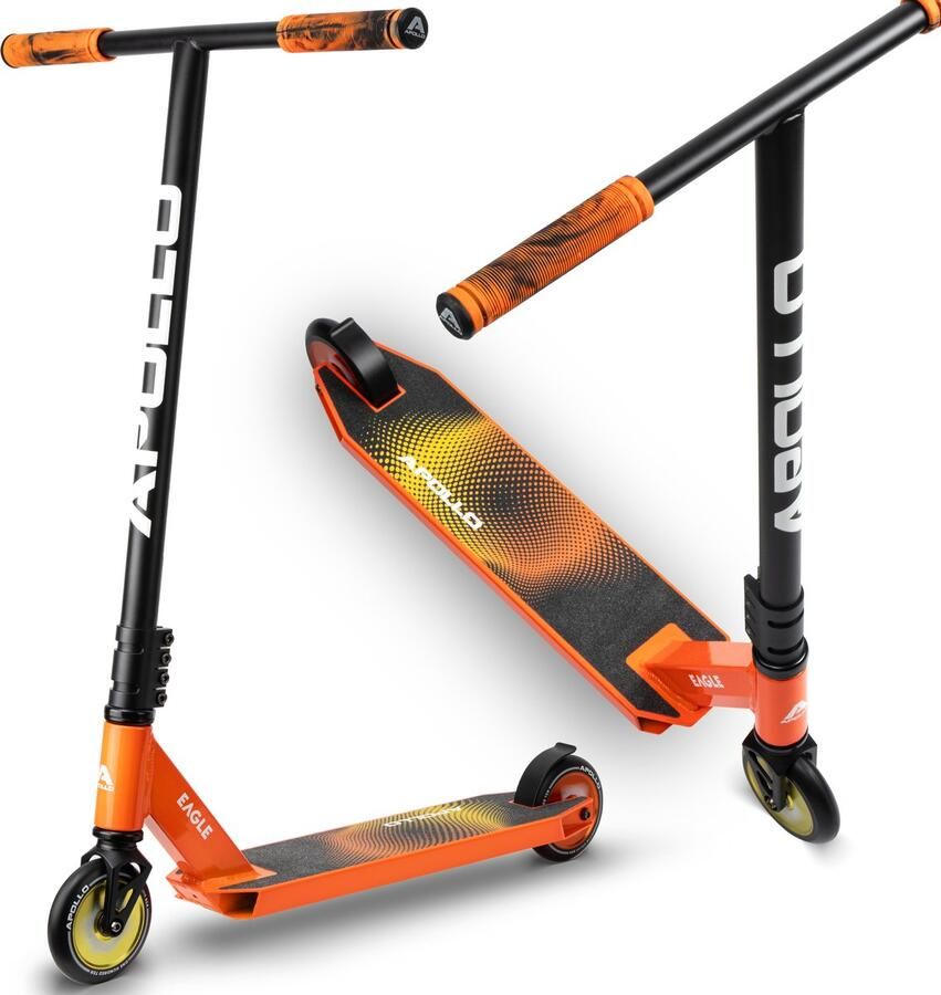 Apollo Stunt Scooter Eagle geanodiseerde professionele stuntstep kinderstep met ABEC 9 lagers 110mm wielen