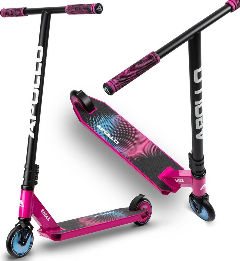 Apollo Stunt Scooter Eagle geanodiseerde professionele stuntstep kinderstep met ABEC 9 lagers 110mm wielen