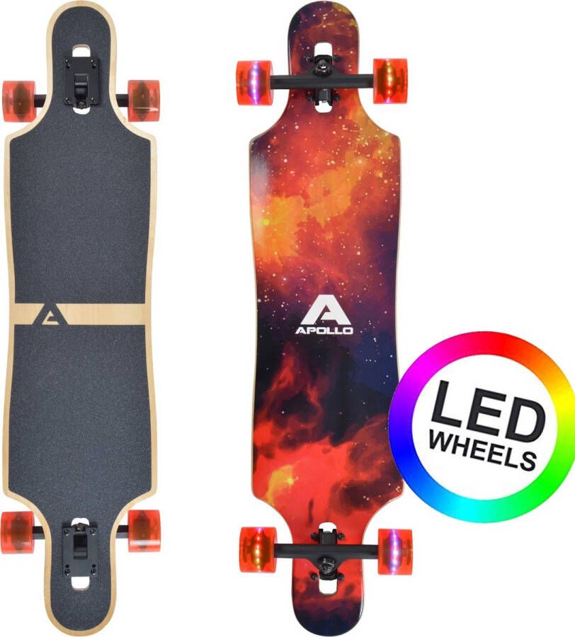 Apollo Twin Tip DT Longboard Redshift LED Wheels