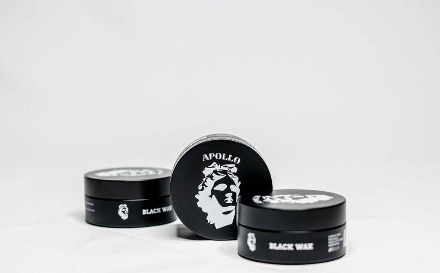 Apollomencare Haarwax Mannen Black Gel Haar Wax Voor Mannen Gel voor Een Prachtige Look -Medium Strong wax Haarverf -Haarstyling Haarkleuring Black Wax Dekt Kale Plekken Grijs Haar Dekkend Styling Wax Natuurlijke Ingrediënten