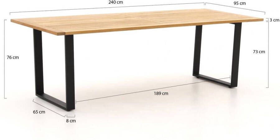 Apple Bee Condor dining tuintafel 240x95x75cm Laagste prijsgarantie!