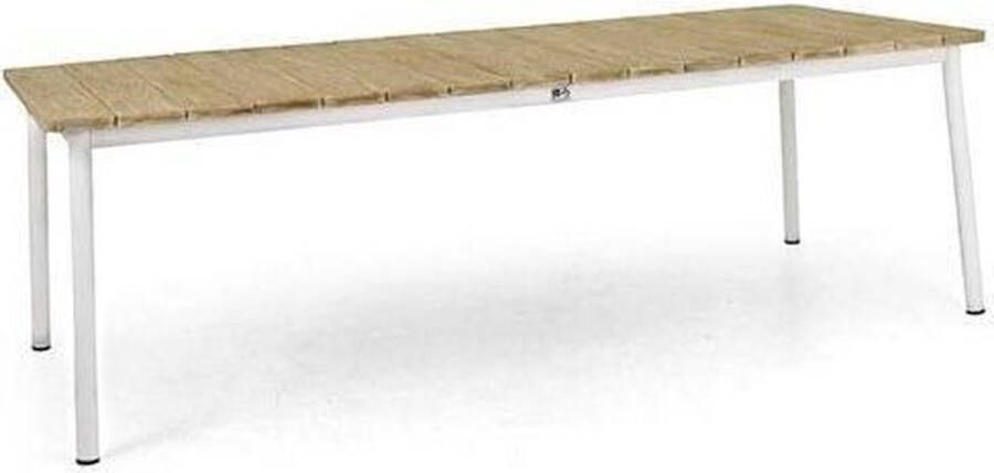 Applebee Decoratief Beeld Tuintafel Milou Aluminium Wit 90 X 180 Cm