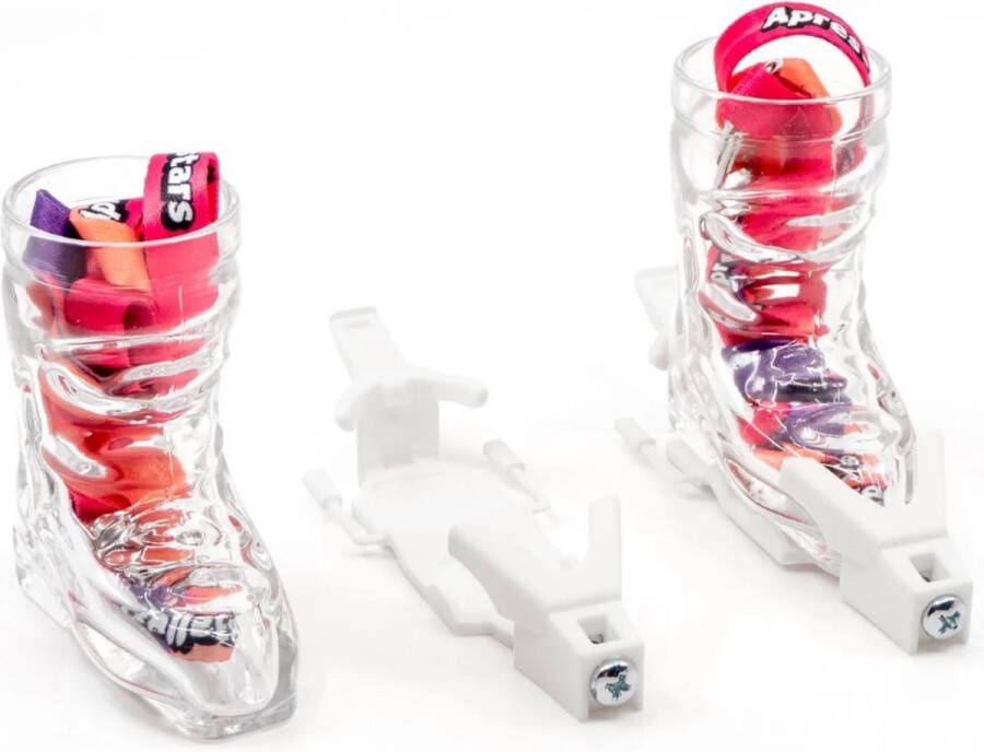 Apres-allstars ski schoen borrelglas shotglaasje après ski boots wit 4 cl