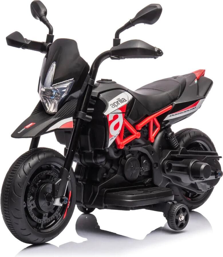 Aprilia Dorsoduro 900 Mini 6 Volt Kindermotor 1 tot 3 jaar Rood