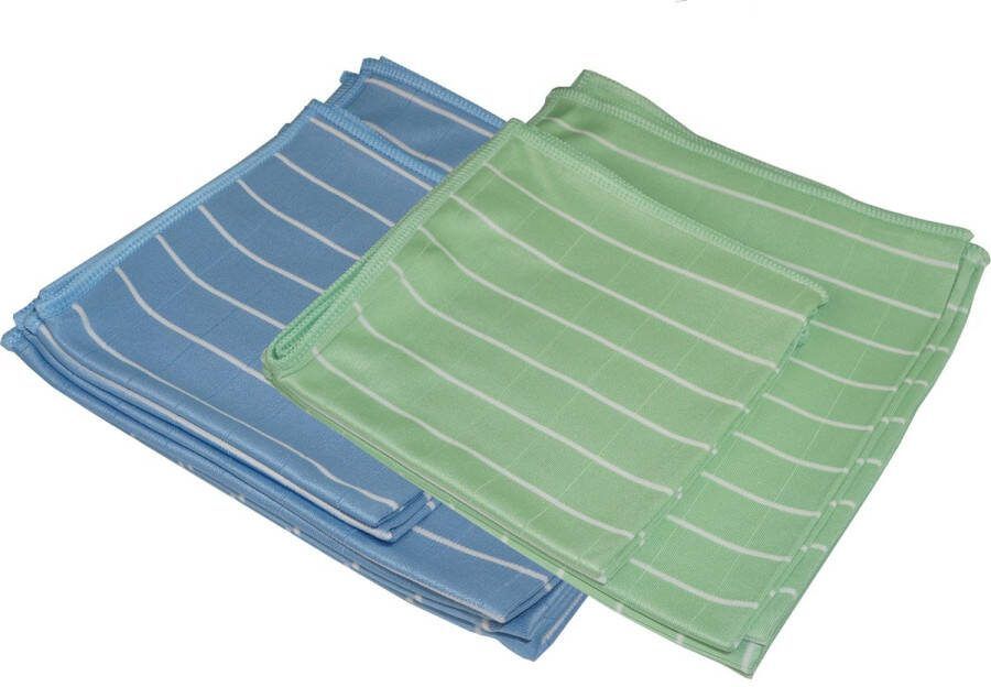Aqua Laser Bamboedoeken 12-dlg Glasdoeken Poetsdoeken Raamdoeken Droogdoeken