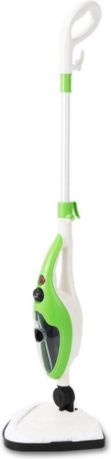 Aqua Laser | Stoomreiniger 2 in 1 Handstomer Met Opzetstukken Voor Alle Vloeren Bank Badkamer En Tapijt Groen | 10 in 1 Vloerreiniger