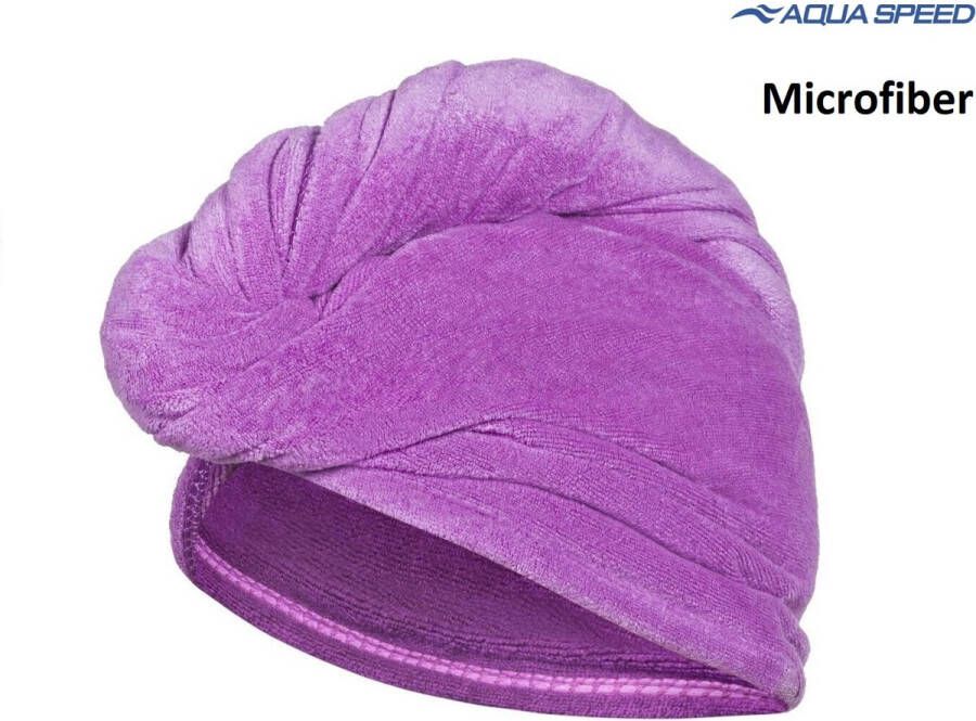 Aqua Speed Haarhanddoek Microvezel Sneldrogend Violet