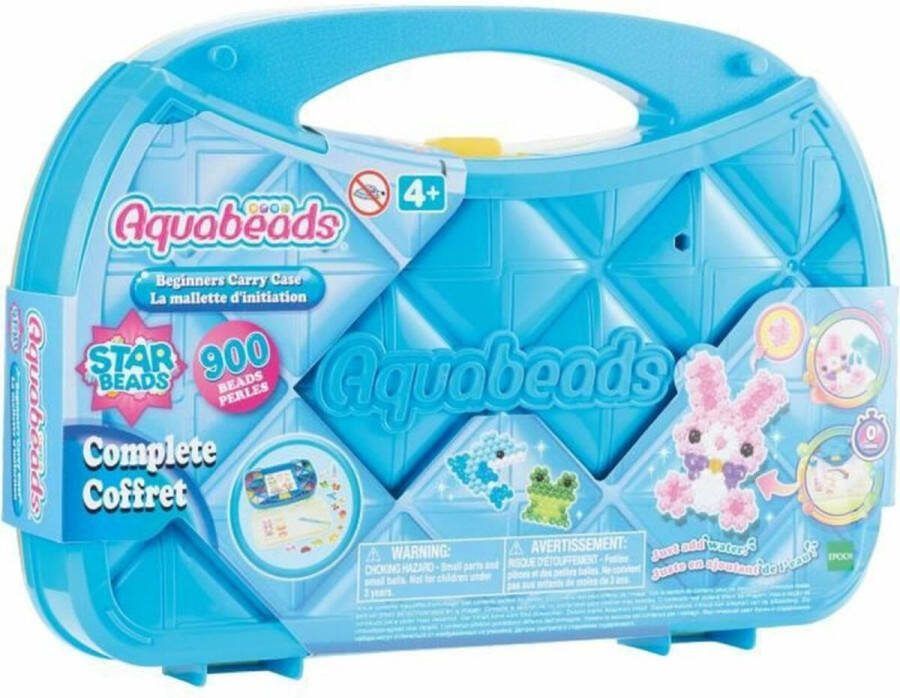 Aquabeads 31912 Beginners meeneemkoffer- COMPLETE KNUTSELSET- INCLUSIEF 900 PARELS IN 24 KLEUREN