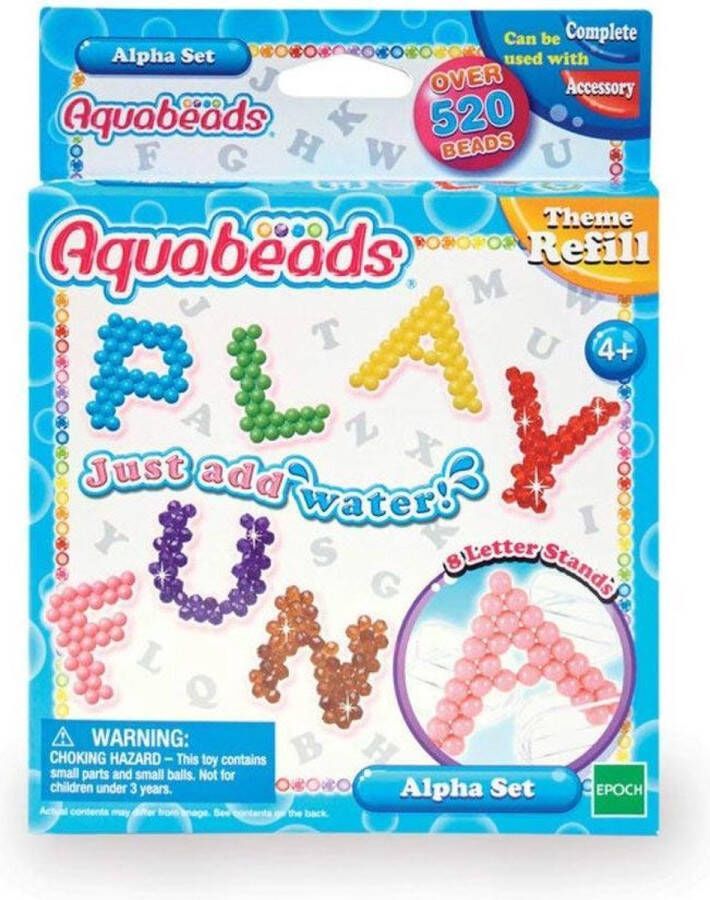 Aquabeads Thema navulling Alfabet set- educatief-leer t alfabet- 520 parels