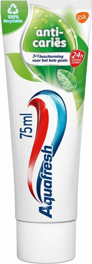 Aquafresh Anti Cariës Tandpasta voor gezonde tanden en een frisse adem 75ML