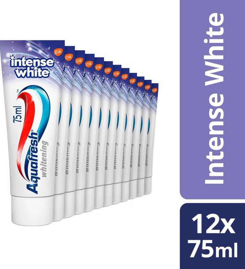 Aquafresh Intense White Tandpasta voordeelverpakking 12x75 ml