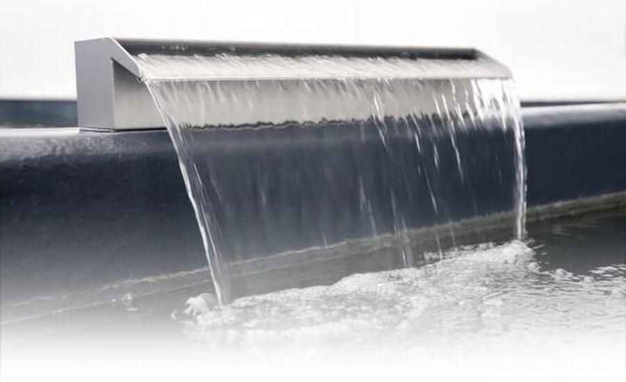 Aquaking RVS Waterval 40 cm Zwembad Fontein Tuindecoratie Vijver Tuin Decoratie voor Buiten Waterval Tuin Decoratie RVS Watervallen Waterval voor Vijver