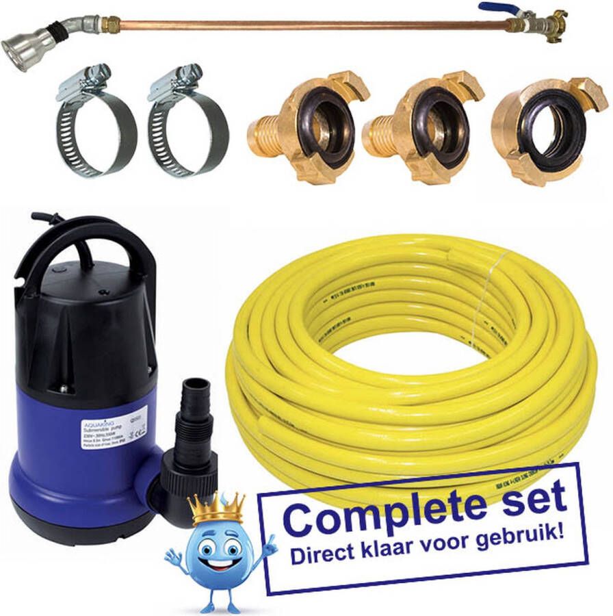 Aquaking Basic PRO sproeiset COMPLEET groot alles in een -tuin sproeien klaar voor gebruik aanbieding bewatering