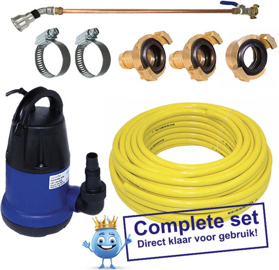 Aquaking Basic PRO sproeiset COMPLEET klein alles in een -tuin sproeien klaar voor gebruik aanbieding bewatering