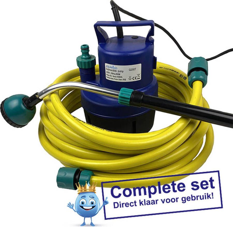 Aquaking Basic sproeiset COMPLEET klein alles in een tuin sproeien klaar voor gebruik aanbieding bewatering