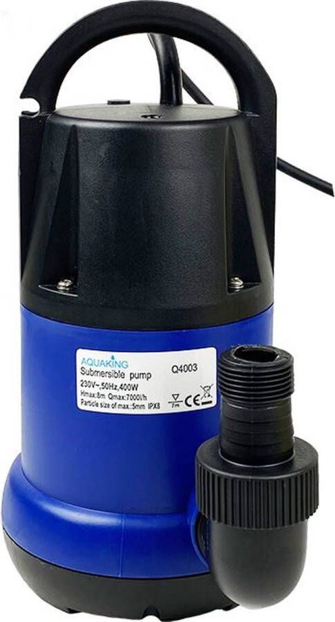 Aquaking Dompelpomp Q4003 Dompelpomp Waterpomp Dompelpomp Kelderwater Waterpompen Dweilpomp Dompelpomp voor Onder Water