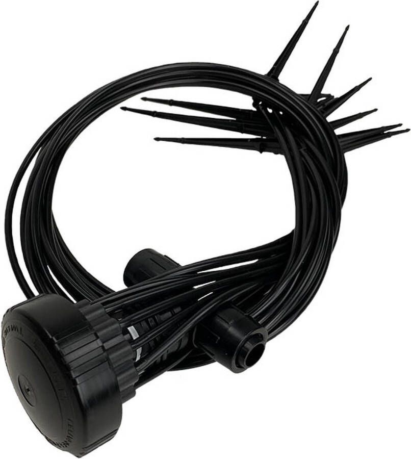 Aquaking druppelsysteem Topspin 12 Compleet [Easy 25mm] Waterslang Waterdruppelaar Druppelslang Waterdruppelaars Waterdruppelaar voor Planten Druppelsysteem Irrigatiesysteem Druppelslangen Irrigatiesysteem