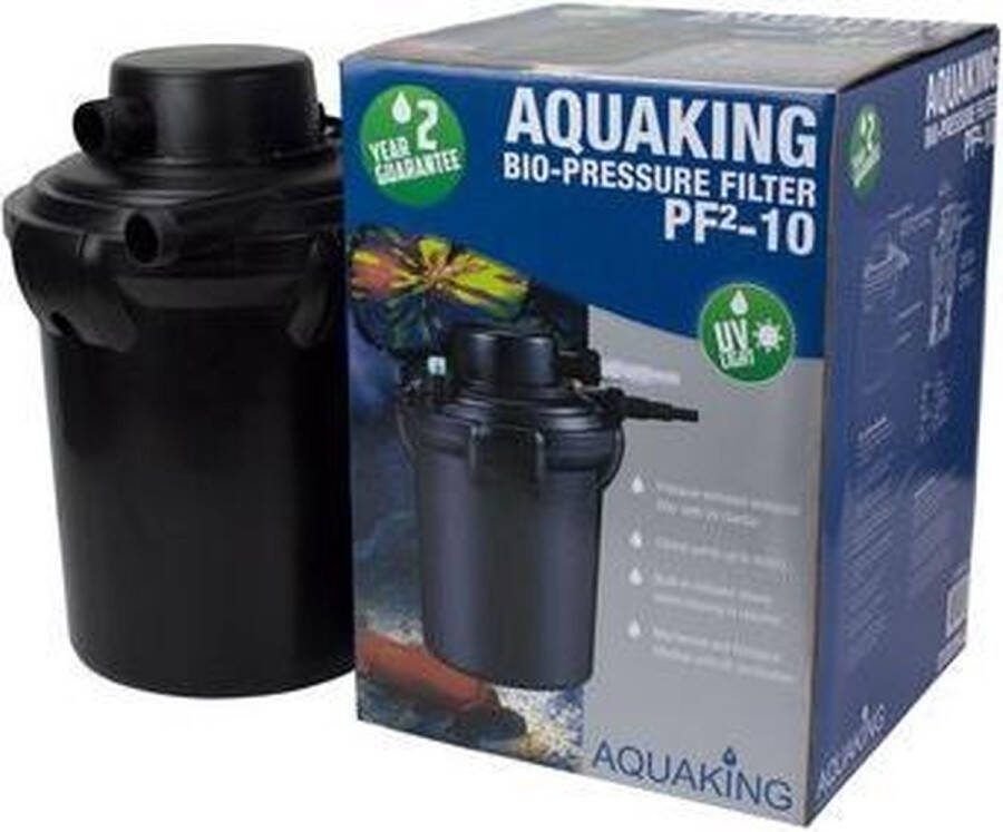 Aquaking Drukfllter PF² 10 NG UV lamp Filter Vijver Vijverfilter UV Lamp Vijver Algenbestrijding UV Lampen Algenbestrijding Drukfilter Vijver