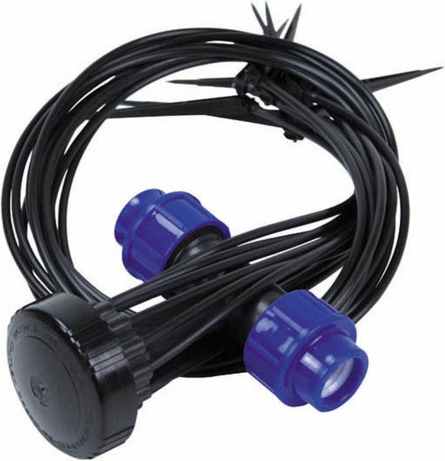 Aquaking Topspin 12 Compleet [prof Blauw 25mm] Waterslang Waterdruppelaar Druppelslang Waterdruppelaars Waterdruppelaar voor Planten Druppelsysteem Irrigatiesystemen Druppelslangen Irrigatiesysteem