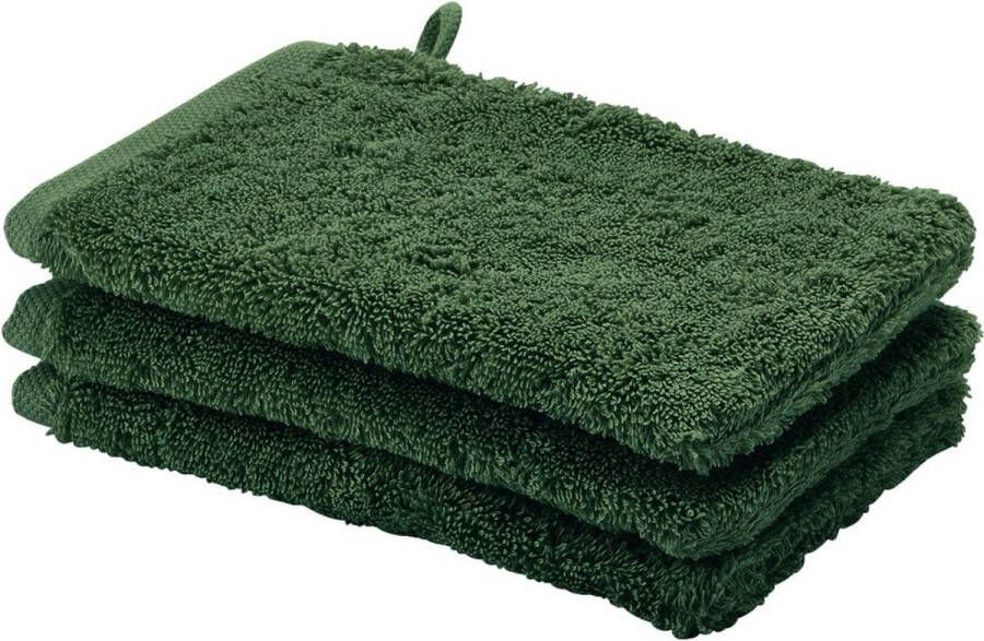 Aquanova washand London 16x22 cm Set van 6 Moss Green