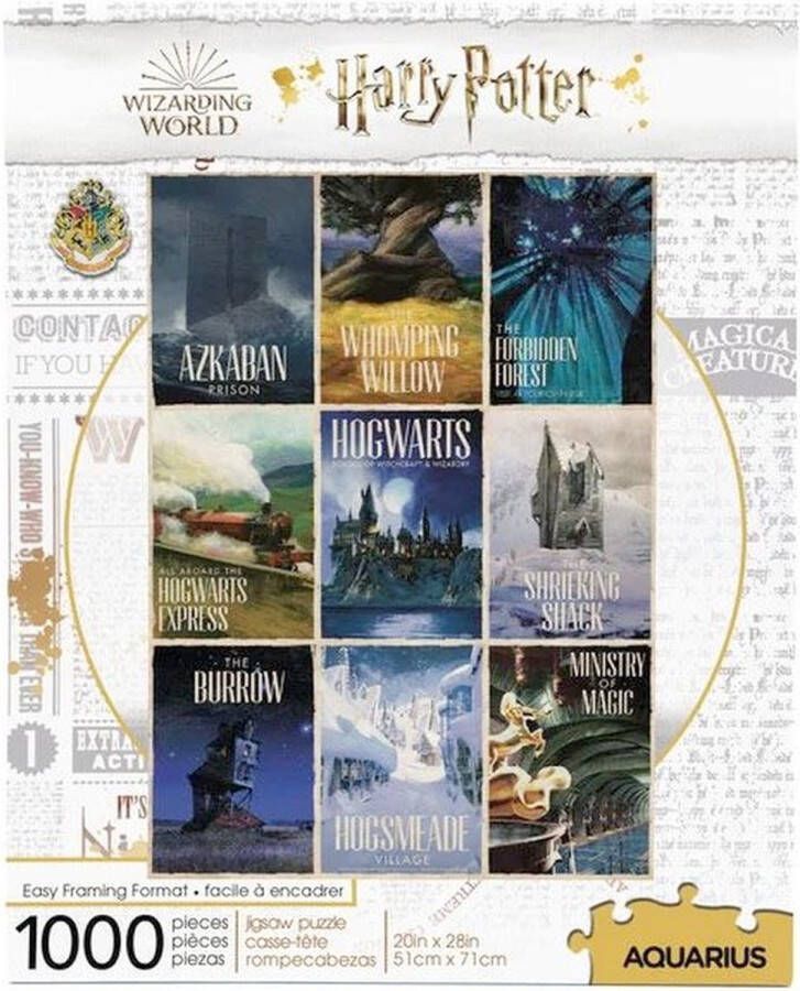 Aquarius Harry Potter Puzzel Travel Posters (1000 pieces) Multicolours