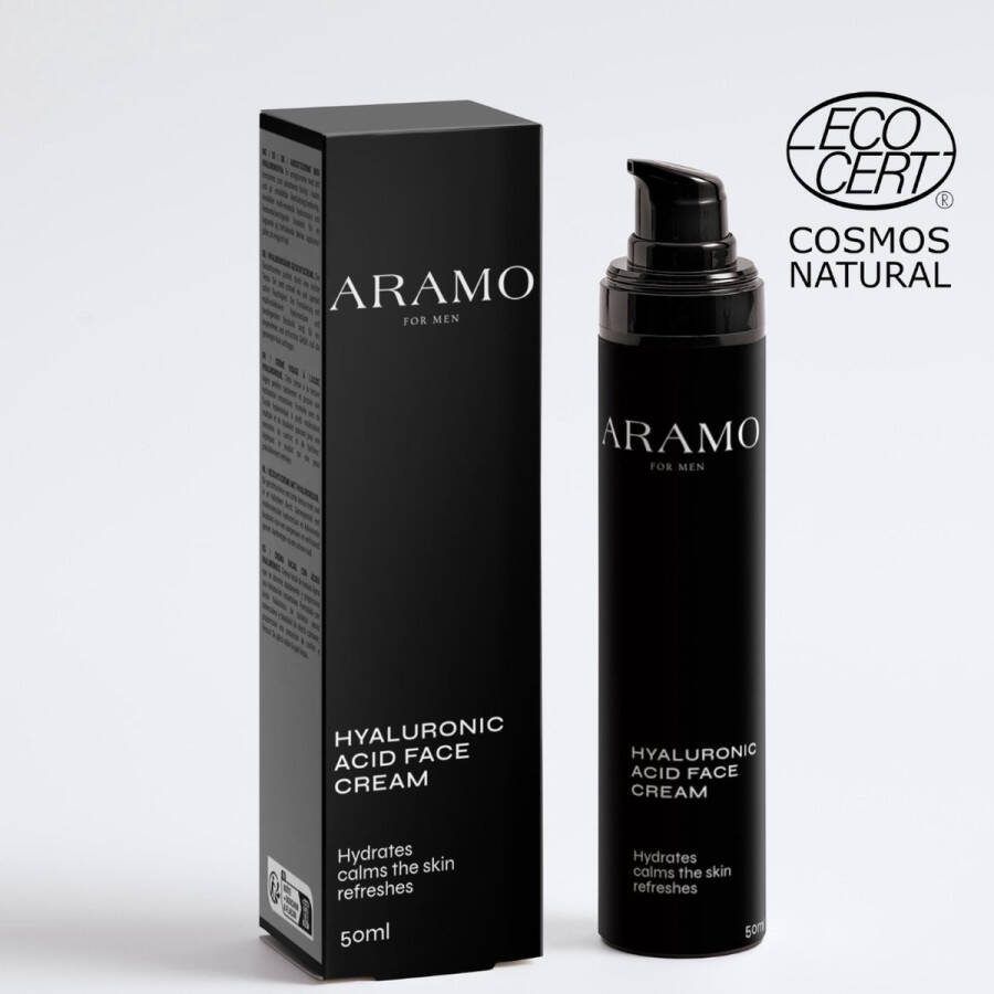 Aramo Hyaluronic Acid Face Cream Freshness of cucumbe touch of lemon green thyme and bitter-sweet citrus peel