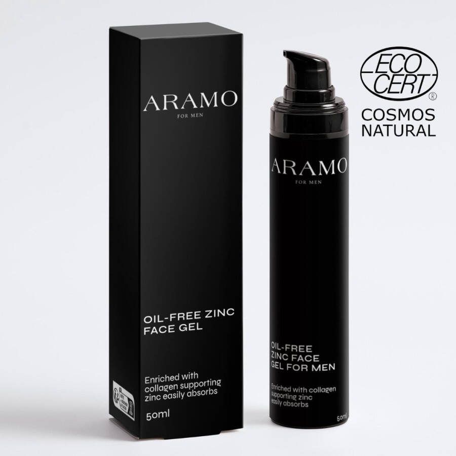 Aramo Oil Free Zinc Face Cream Citrus fresh green tea white floral notes woody cedarwood and vetiver scent
