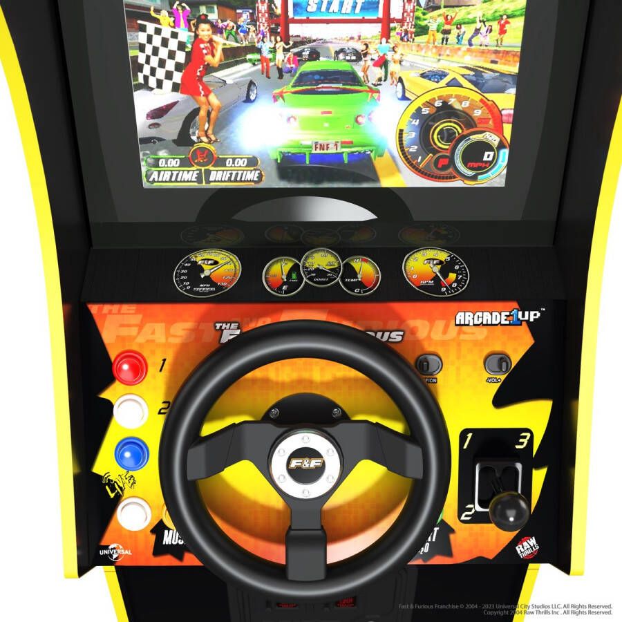 Arcade1Up The Fast & The Furious Deluxe Arcade Kast inclusief 4 games