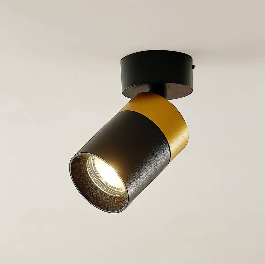 ARCCHIO buitenspot 1licht aluminium H: 12.6 cm GU10 zwart goud