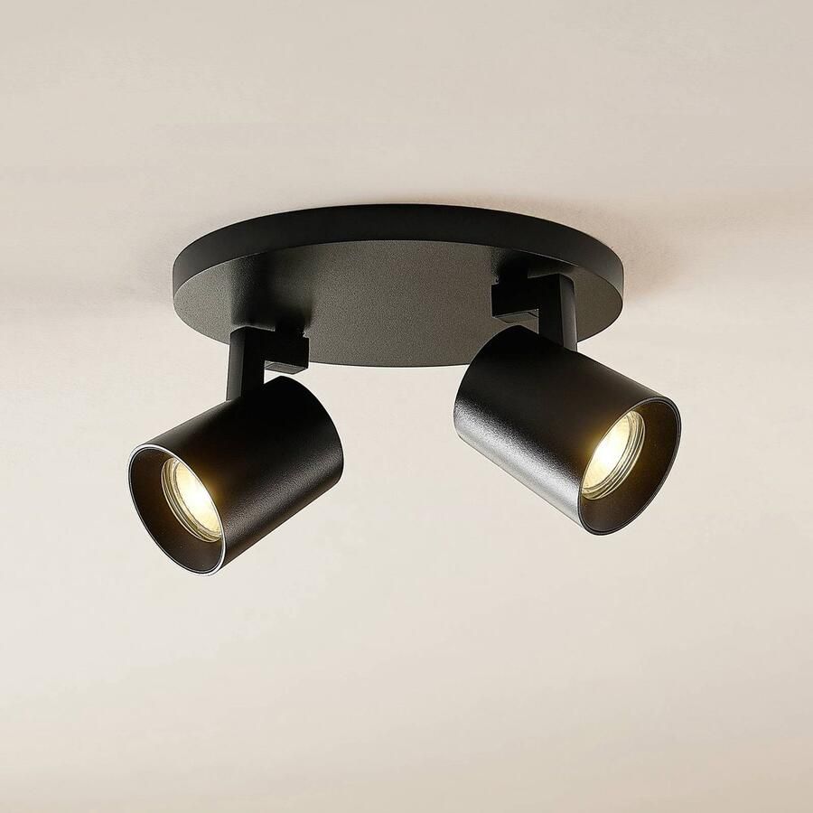 ARCCHIO buitenspot 2lichts aluminium H: 11.2 cm GU10 zwart