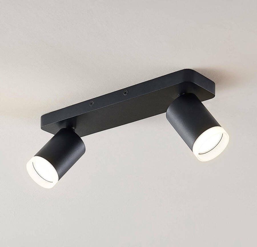 ARCCHIO buitenspot 2lichts aluminium H: 12 cm GU10 zwart