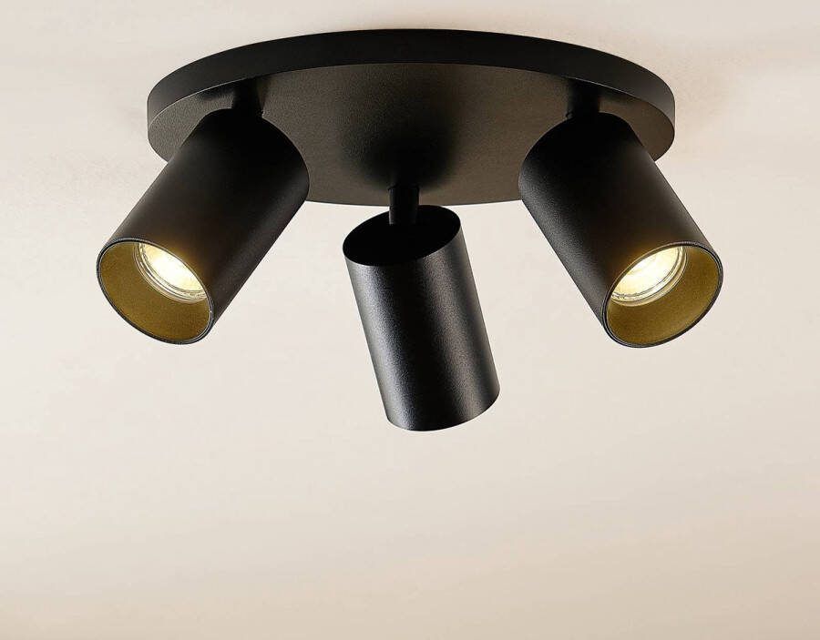 ARCCHIO buitenspot 3lichts aluminium H: 12.2 cm GU10 zwart