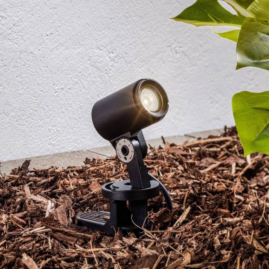 ARCCHIO Buitenspots 1licht aluminium glas H: 11.8 cm zwart Inclusief lichtbron