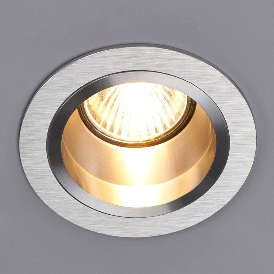 ARCCHIO inbouwspot 1licht Aluminium GU10 geborsteld aluminium