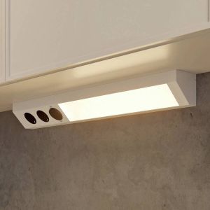 ARCCHIO kastverlichting 1licht aluminium polycarbonaat H: 7 cm zilver zwart Inclusief lichtbron