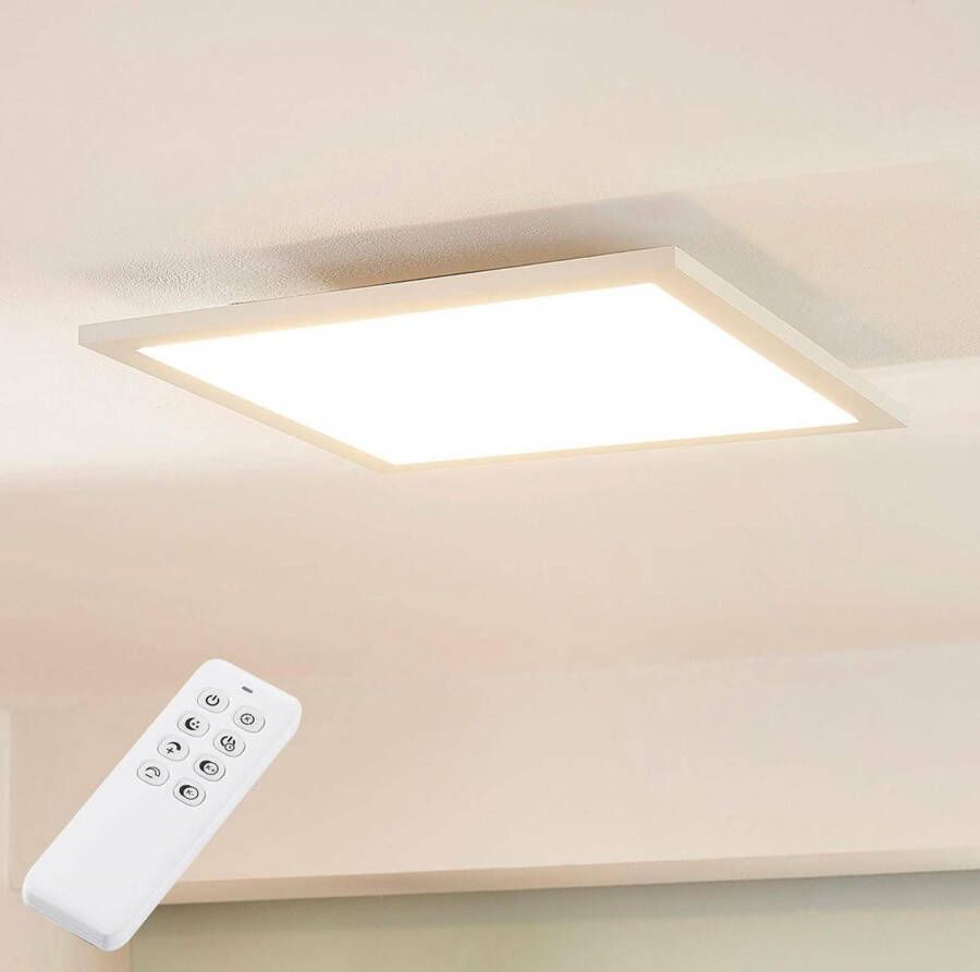 ARCCHIO LED paneel- met dimmer 1licht metaal aluminium kunststof H: 4.5 cm wit (RAL 9016) Inclusief lichtbron